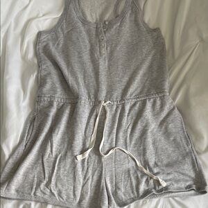 Aerie Heather Gray Sleeveless Romper